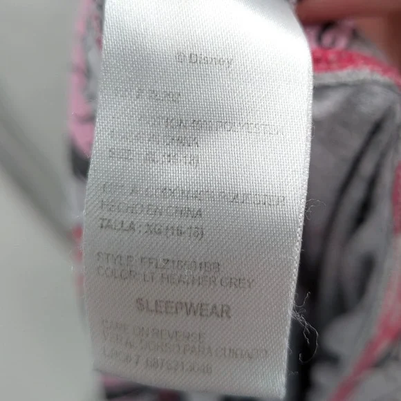Disney‎ Minnie Mouse Pajama Pants Womens XL Gray Pink Lounge Sleep Y2K Cozy - Picture 4 of 8